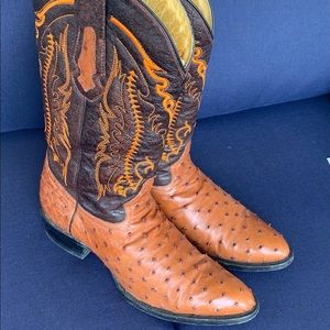 Men’s Full Quill Ostrich Boots